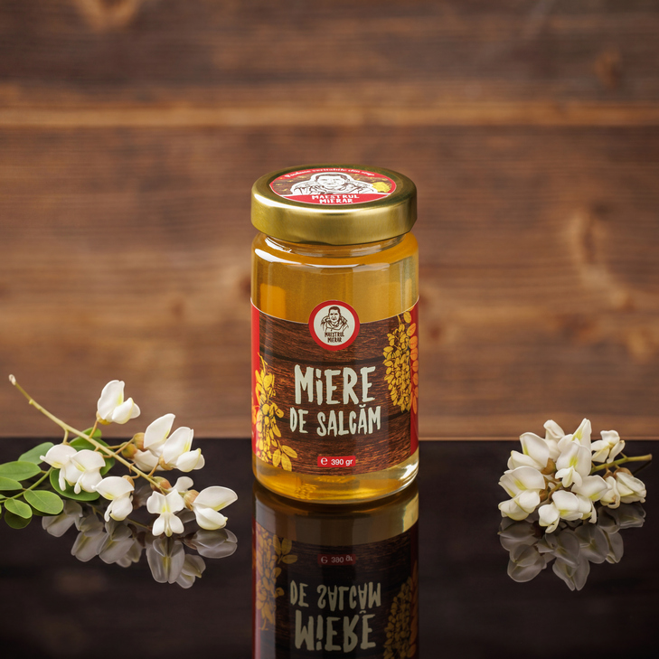 Miere pură de salcâm - Antiseptică 390g