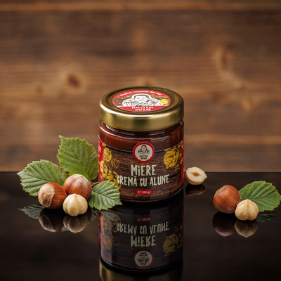 Cremă Tartinabilă Cu Miere și Alune De Pădure 250g